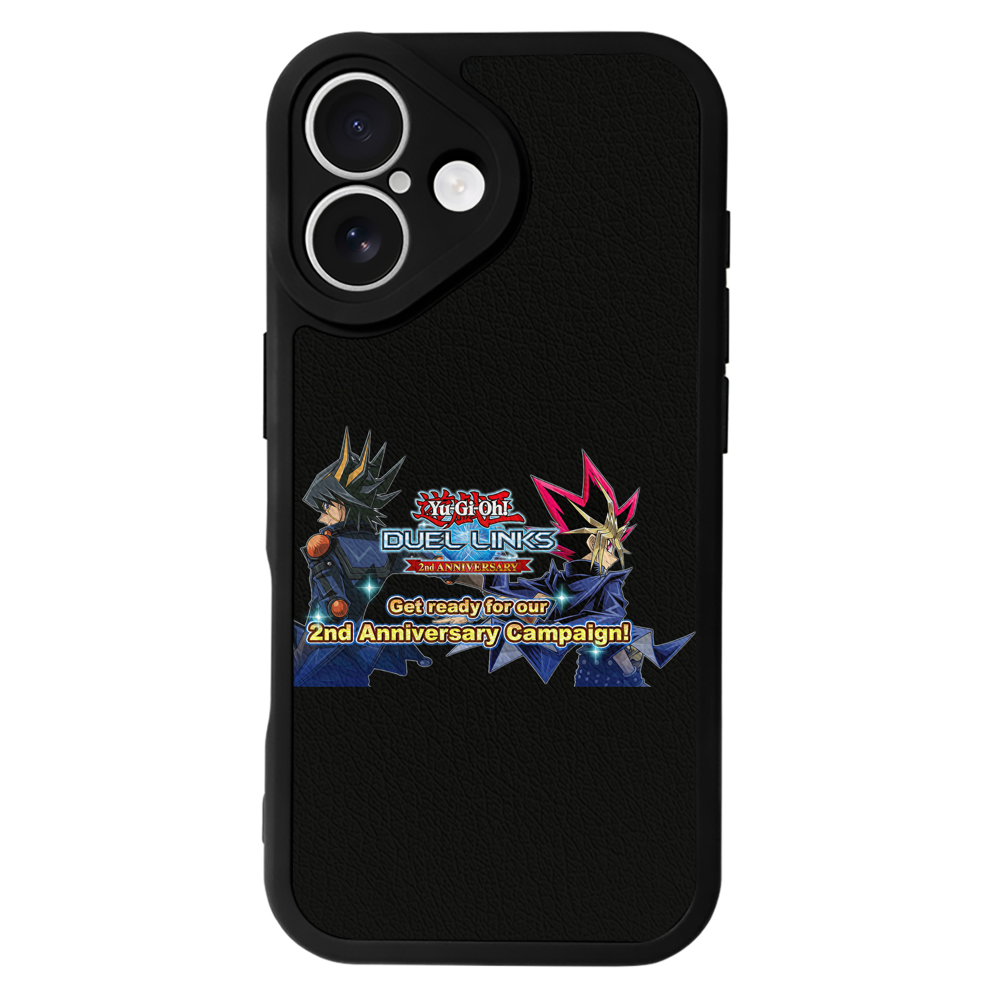 （画像用） 遊☆戯☆王 Yu-Gi-Oh! 【iPhone 16シリーズ対応】シリコンスマホケース（レザー調） 材質：シリコン